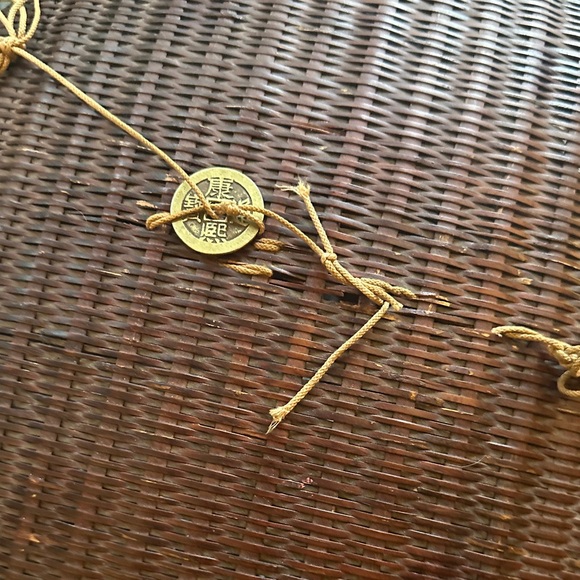 Antique Chinese Sewing Basket Vintage Never Used Rare Stacking Trays 1930-ish - Picture 11 of 12